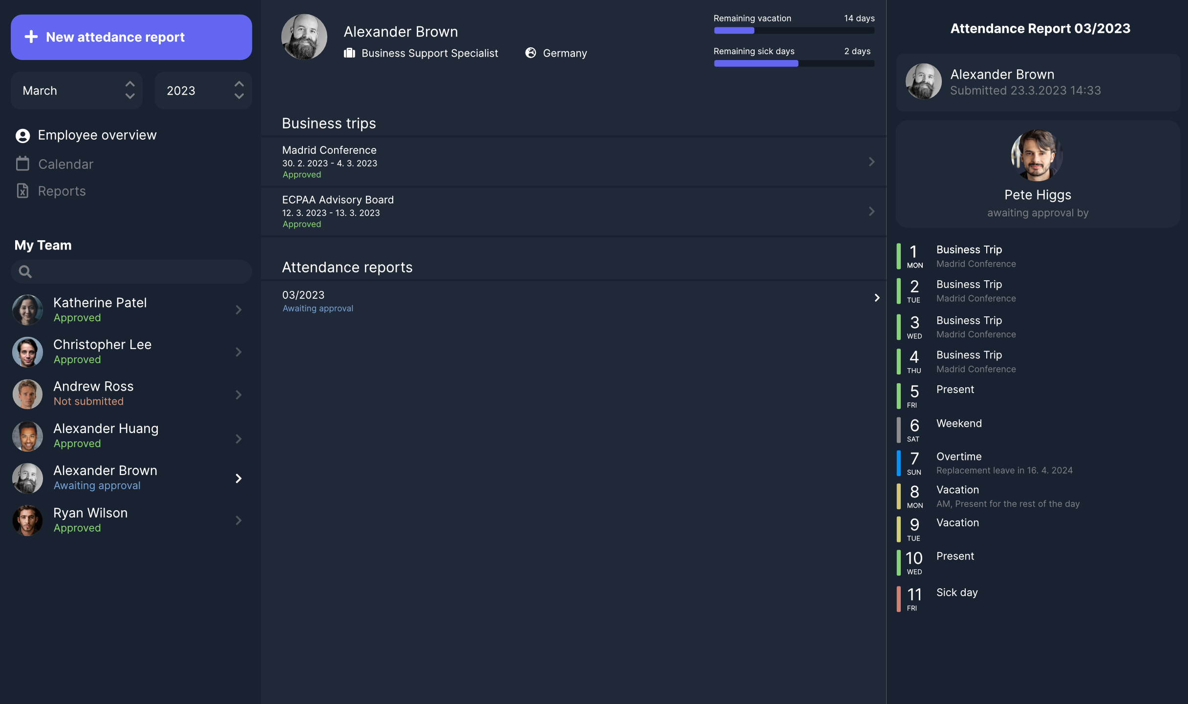 Screenshot of the product